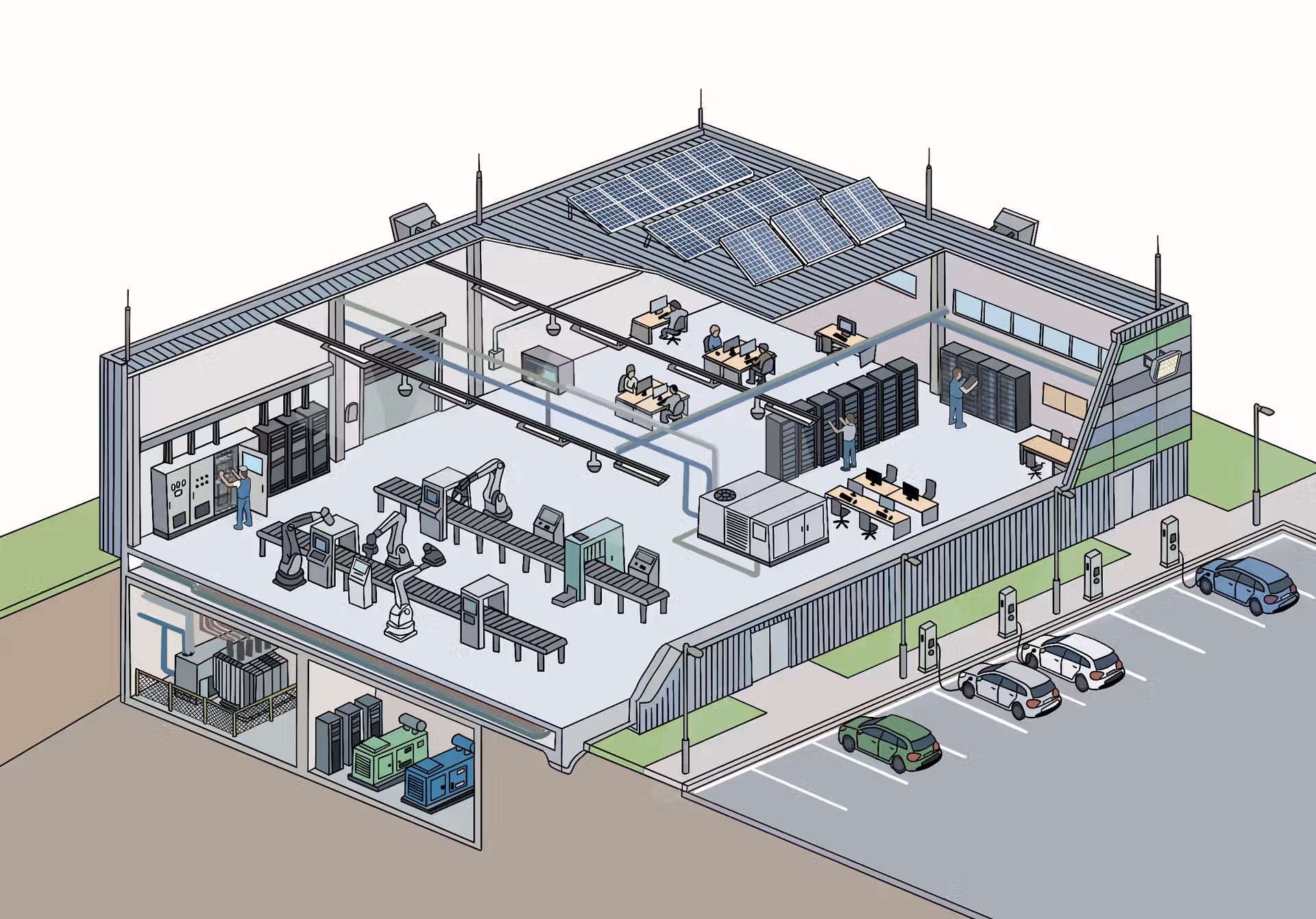 illustration d'un entrepôt